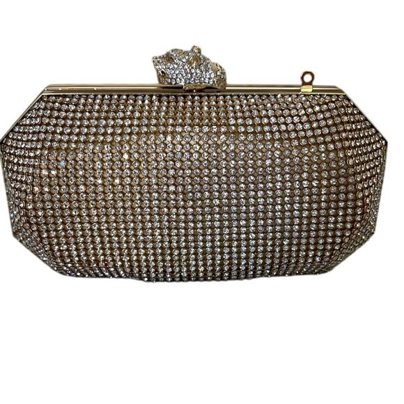 Real Collectibles by Adrienne Rhinestone Clutch with Removable Strap - Picture 3 of 5